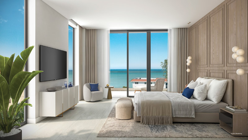 3300 Gulf Shore bedroom with water views