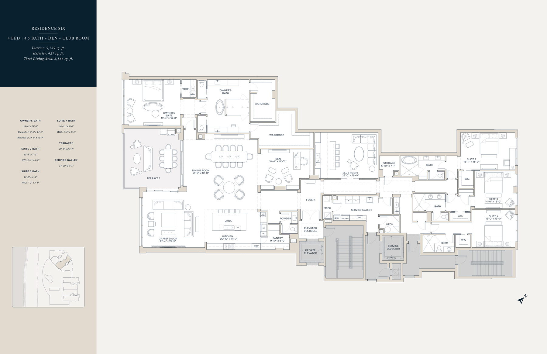 Rosewood Residences Naples Floorplan Unit N06